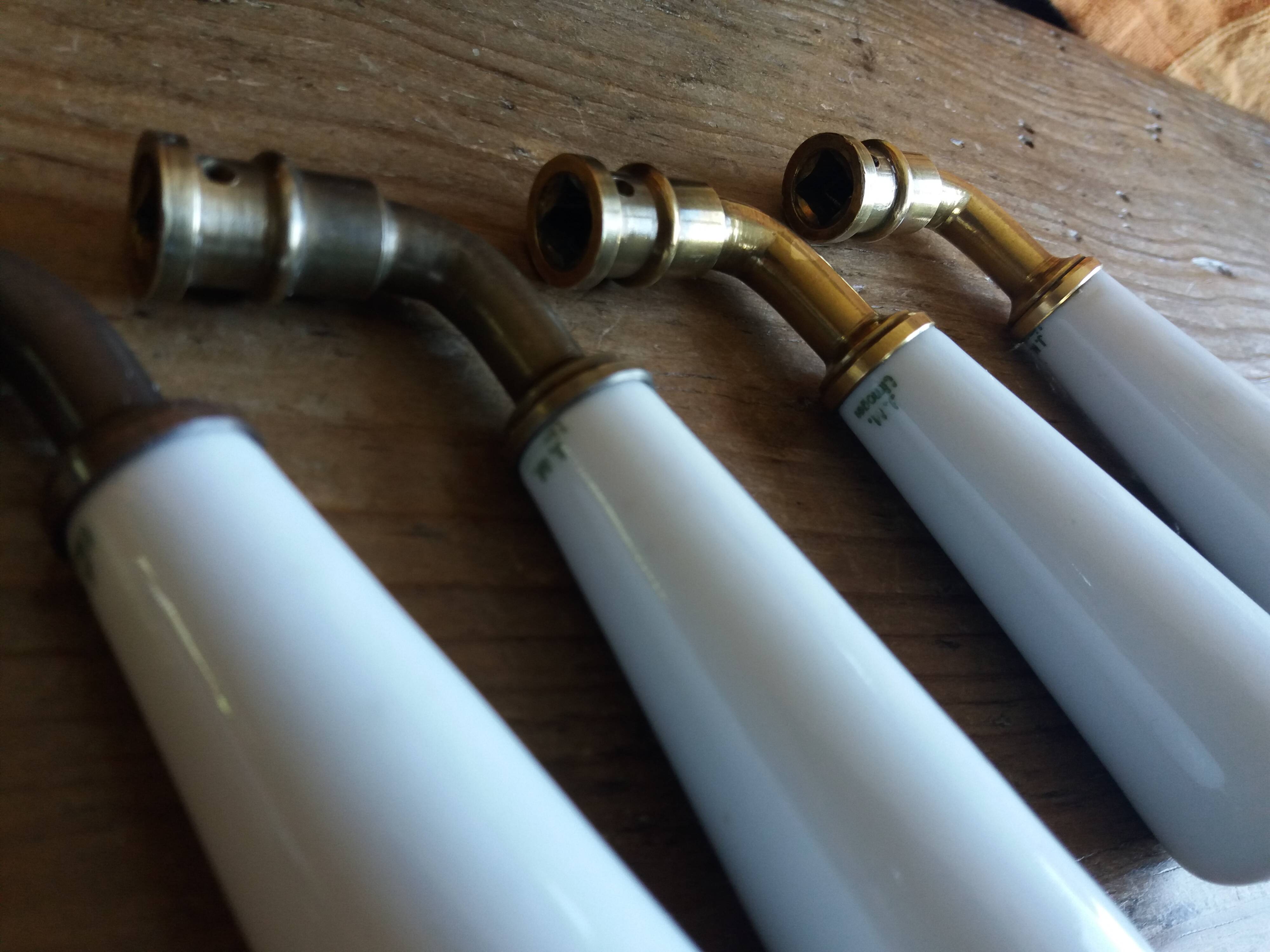 Limoges porcelain door handles