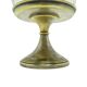 Sugar bowl, Art Deco, silver-plated brass, glass, Poland, 1930s.