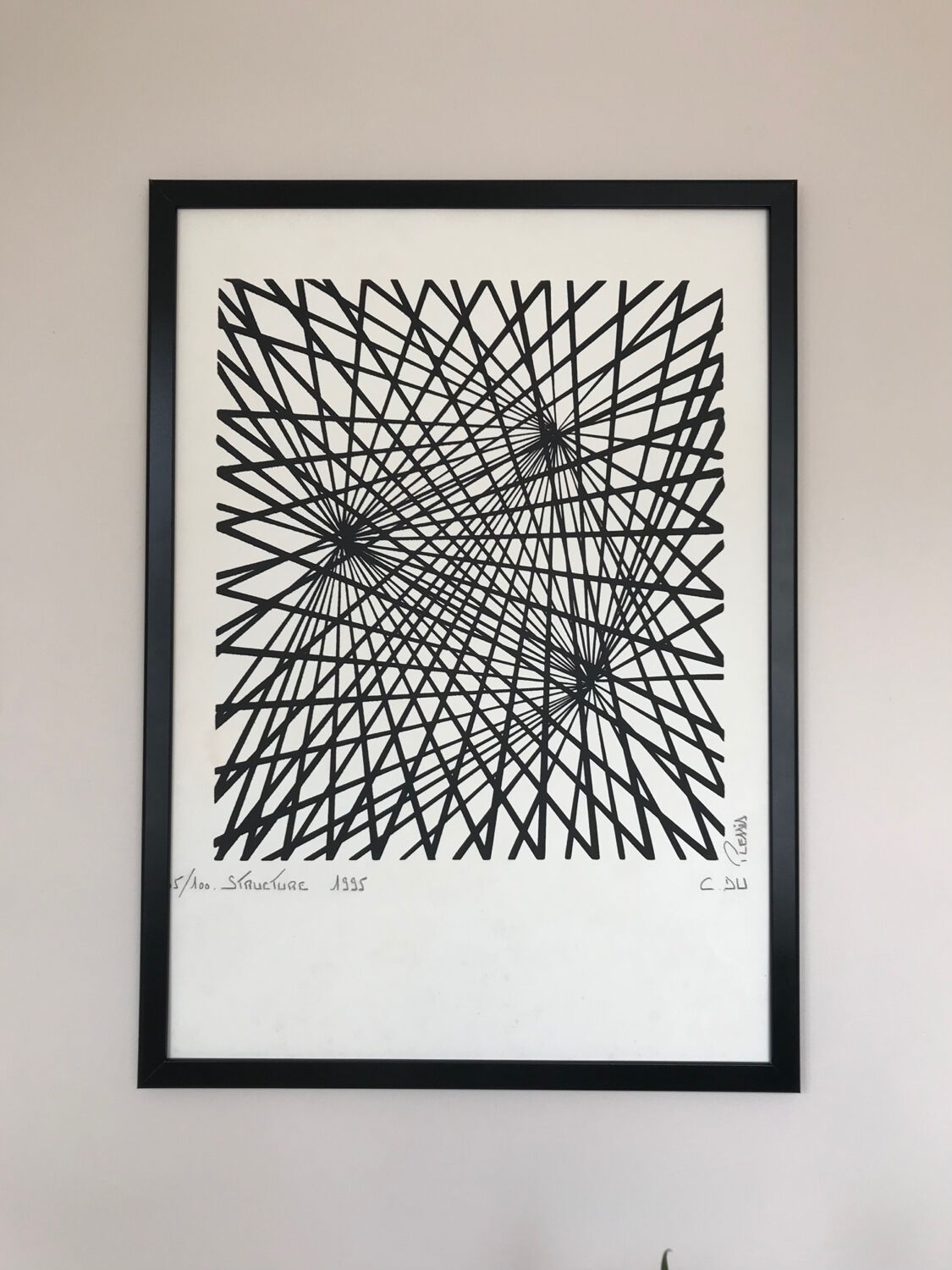 Kinetic lithography, structure, 1995, by c. du plessis