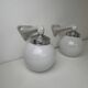 Pair of vintage opaline wall sconces