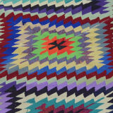 Anatolian handmade kilim rug 280 cm x 166 cm