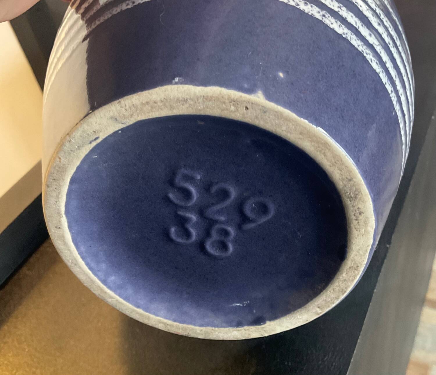 Vintage glazed ceramic vase Germany