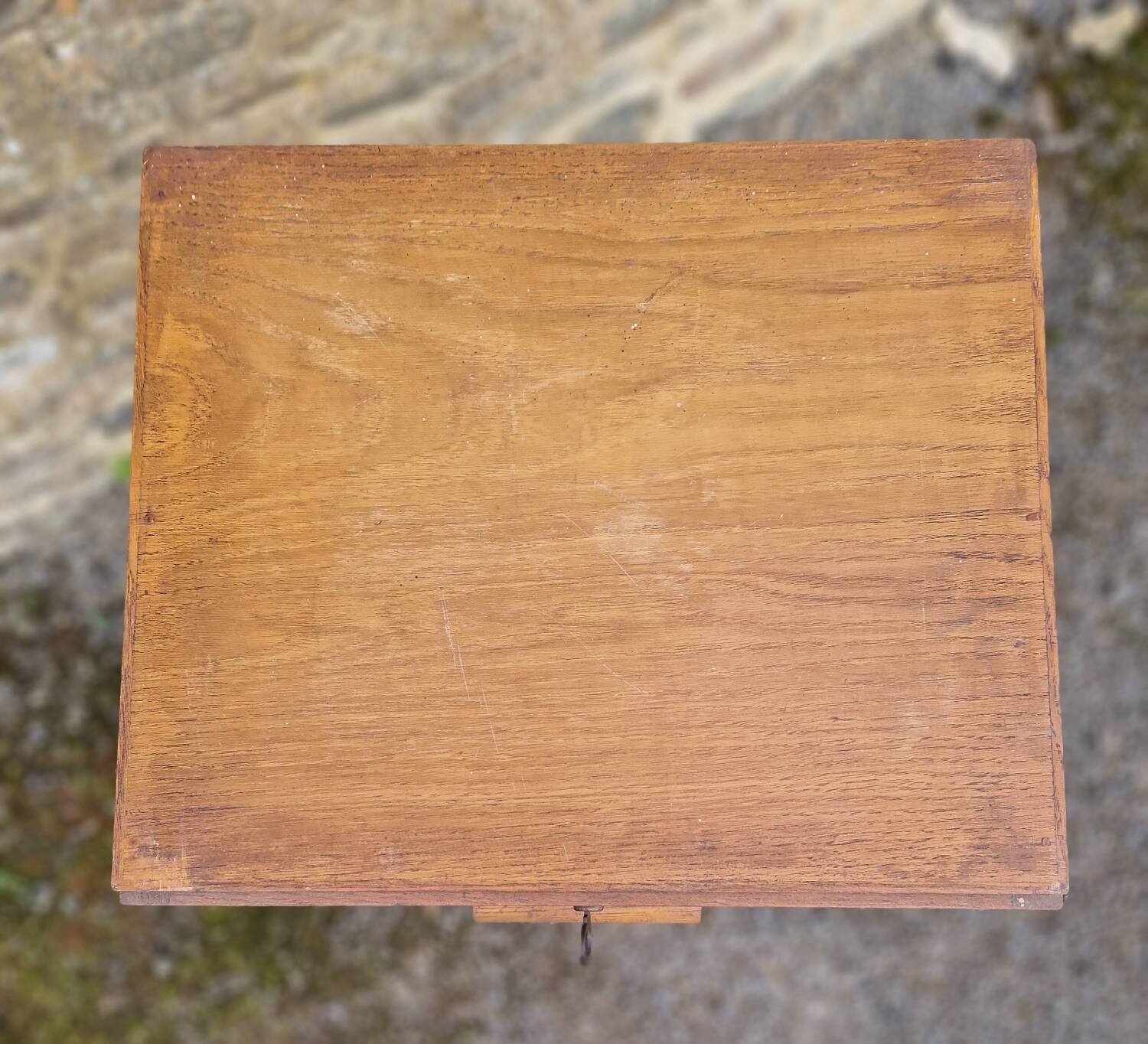 50s/60s curtain filing cabinet