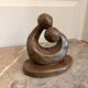 Ceramic Sculpture Pottery Nativity Man Woman Couple Abstract Modern Fa