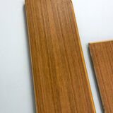 Ensemble de 2 étagères murales en teck du milieu du siècle, années 1970