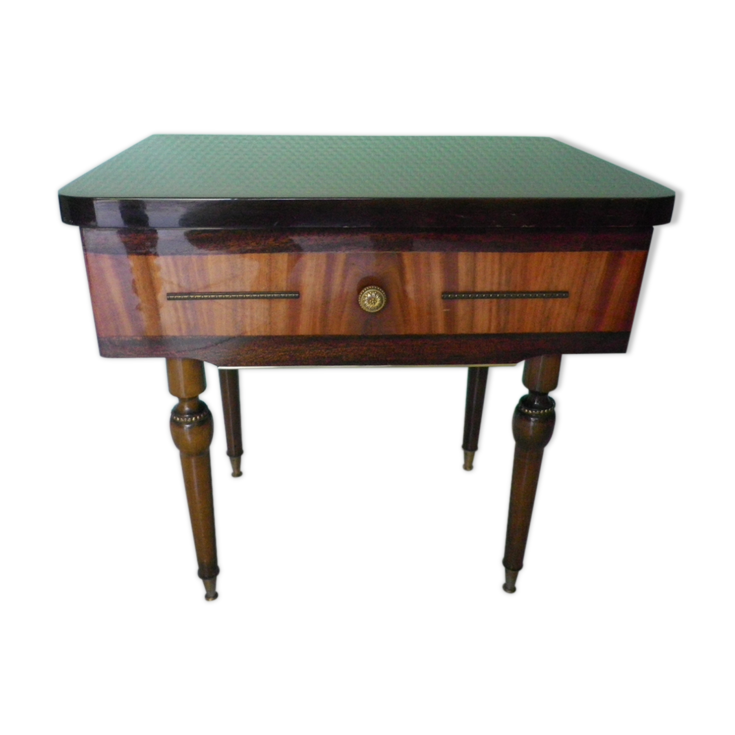 Extra cabinet in lacquered wood, brass, metal 1970s