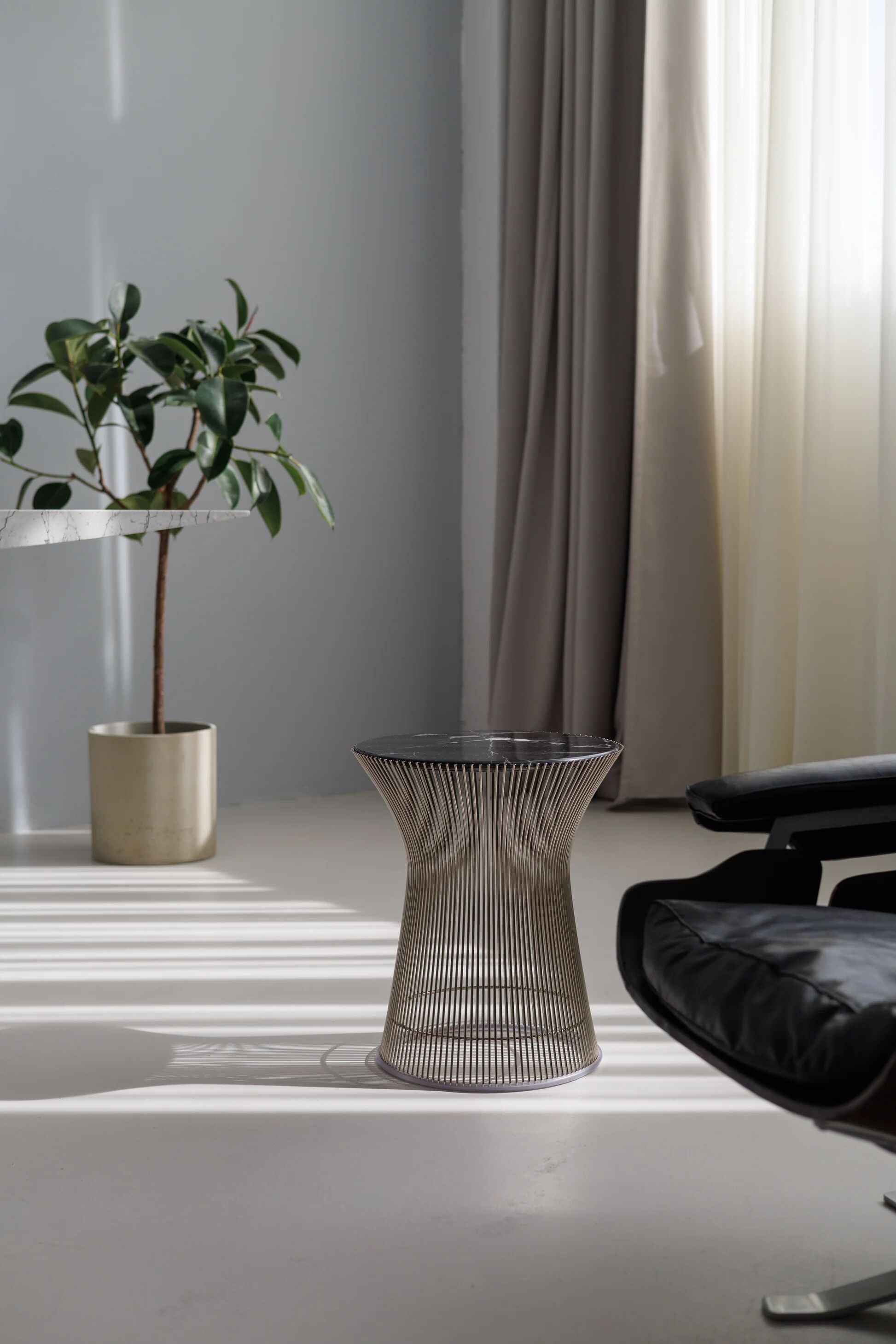 Platner side table designed by Warren Platner for Knoll