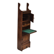 Armoire murale, bon état d'origine, bois de chêne, années 50, design scandinave