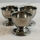 Lot de 3 coquetiers en inox