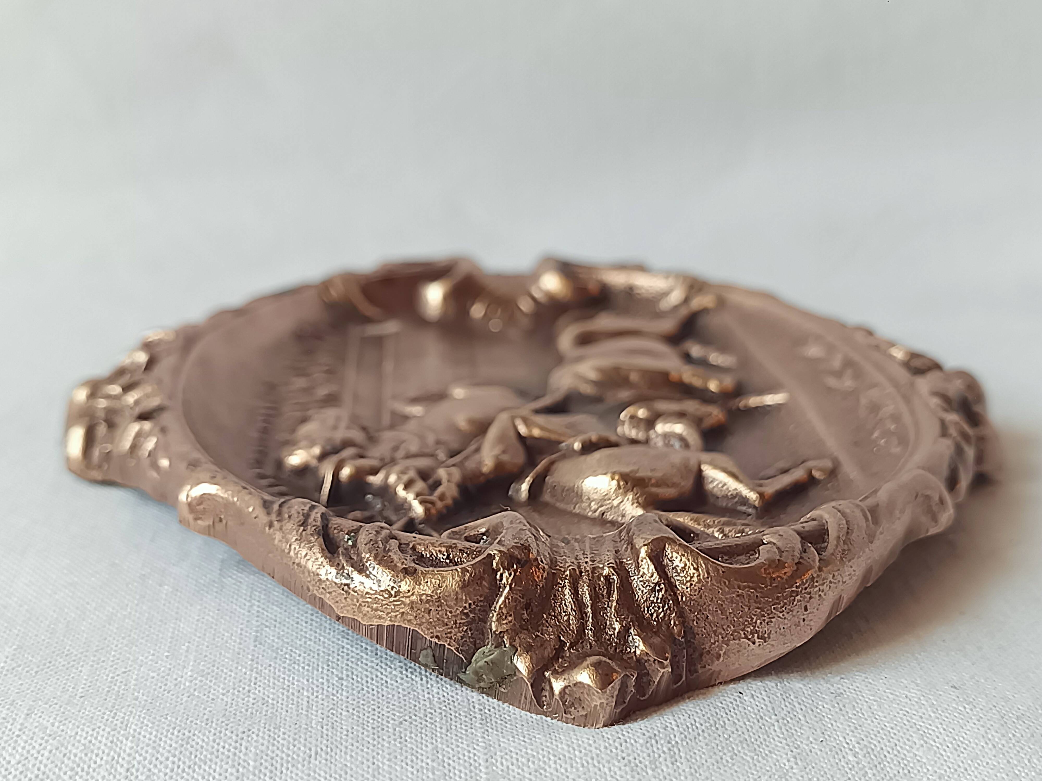 antique bronze ashtray bullfighting collection essential for smokers