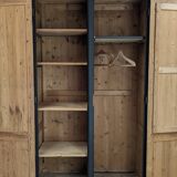 Wardrobe, old wardrobe painted black