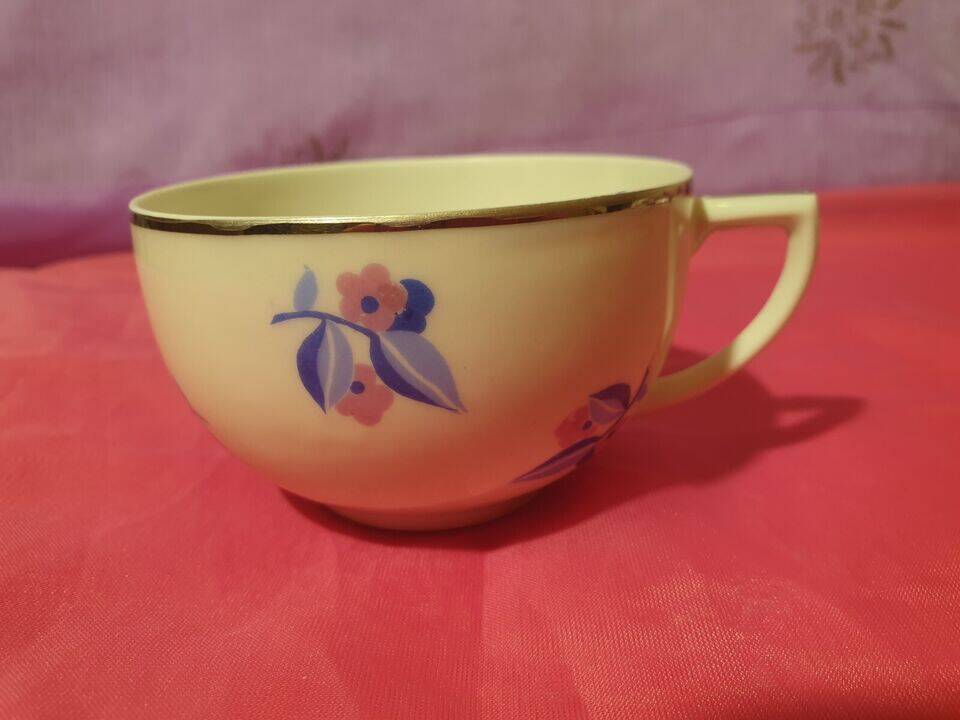 Coffee service 13 pieces Limoges Unique Letourneur Salmon pretty model