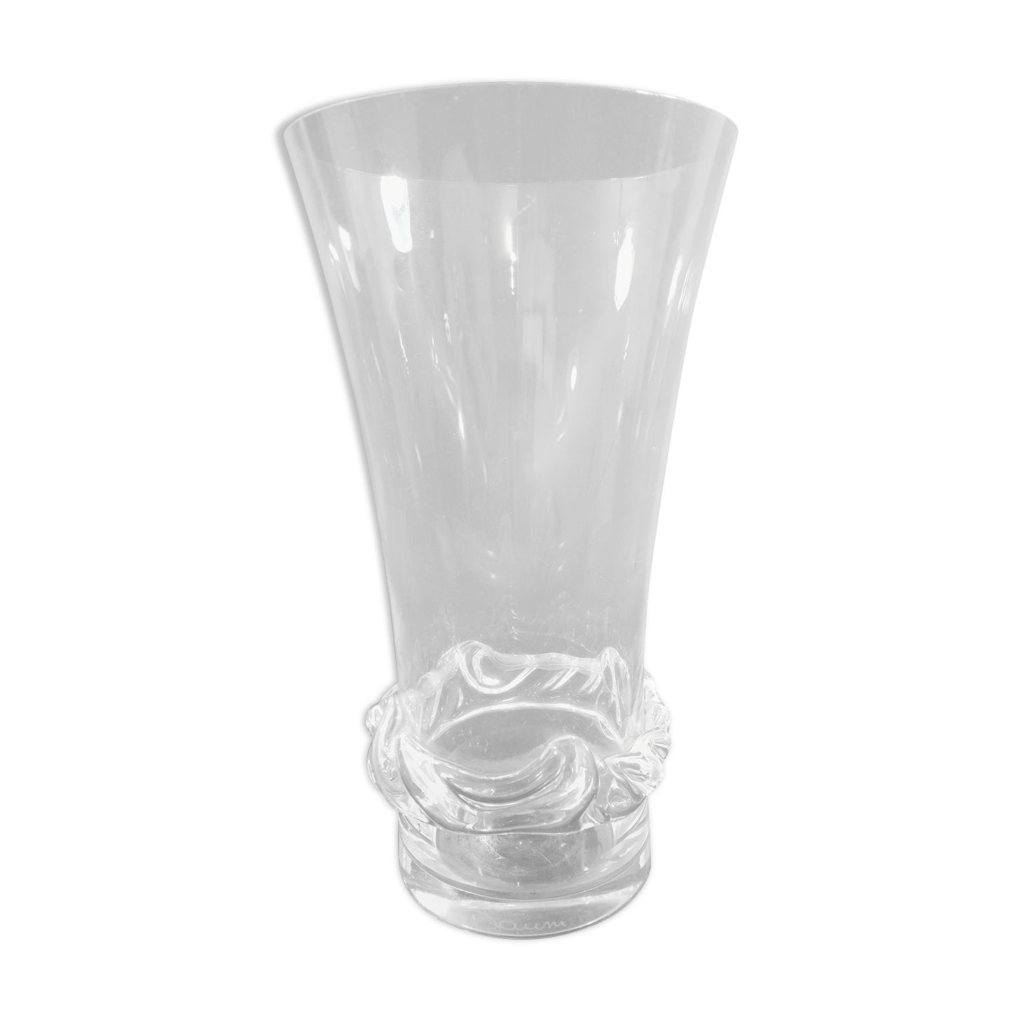 Daum crystal vase - Sorcy model