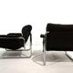 Set of 2 Herlag chrome cantilever lounge chairs by Johan Bertil Häggström