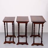 Antique England Victorian nesting tables 1880s