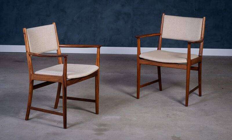 Rosewood armchairs attributed to Kai Lyngfelt Larsen for Søren Willadsen, 1960s, Set of 2