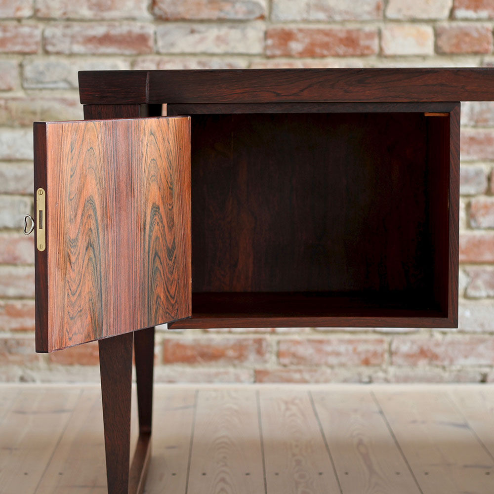 Mid-Century Modern Rosewood Executive Desk by Kai Kristiansen, Model 70, 1950s