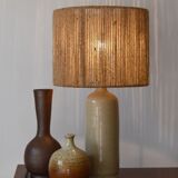 Rope and sandstone lamp