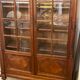 Louis XVI style beveled glass bookcase