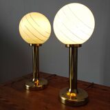 Paire de lampes boules, 1970