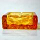 Cendrier orange par Antonio Imperatore, verre de murano, italie, 1970