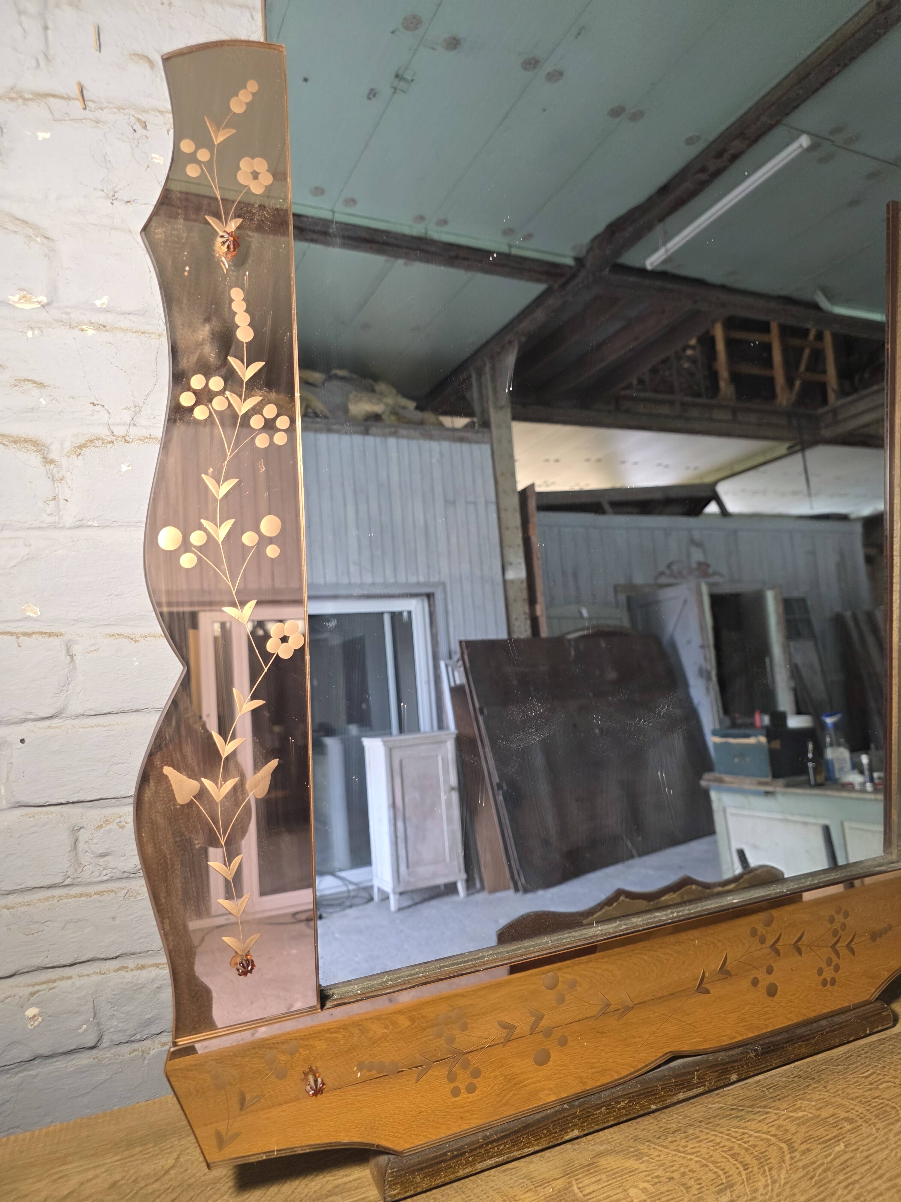 Venetian mirror Art Deco 1930s/40s