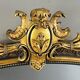 Grand Miroir à Fronton En Bois Sculpté Et Doré, Style Napoléon III
