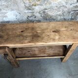 Small wooden workbench decoration