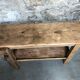 Small wooden workbench decoration