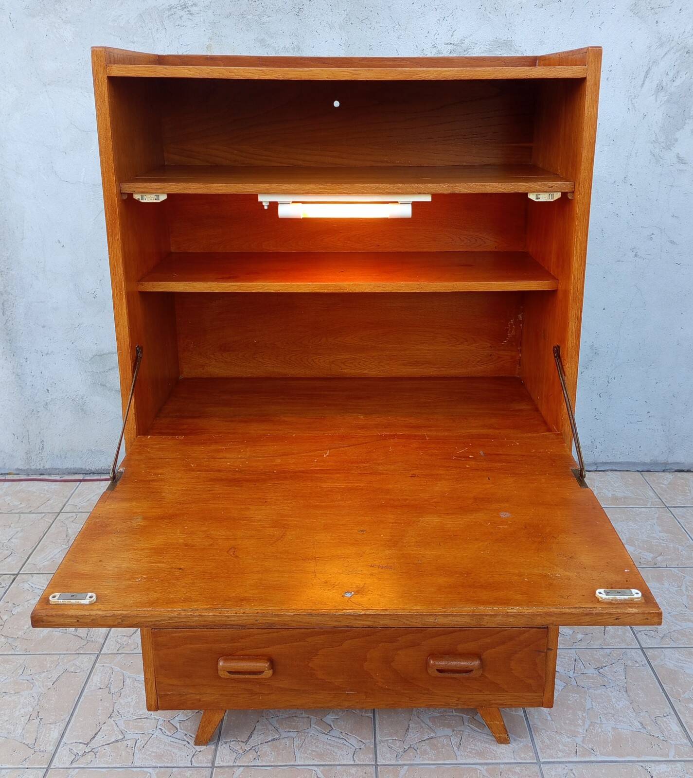 Vintage beech secretary