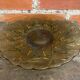 Vintage Green Moulded Glass Fruit Bowl #D794