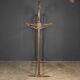 Antique 19thc victorian pair of brass coat stands c.1890