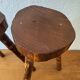 Brutalist wooden stools from the 60s
