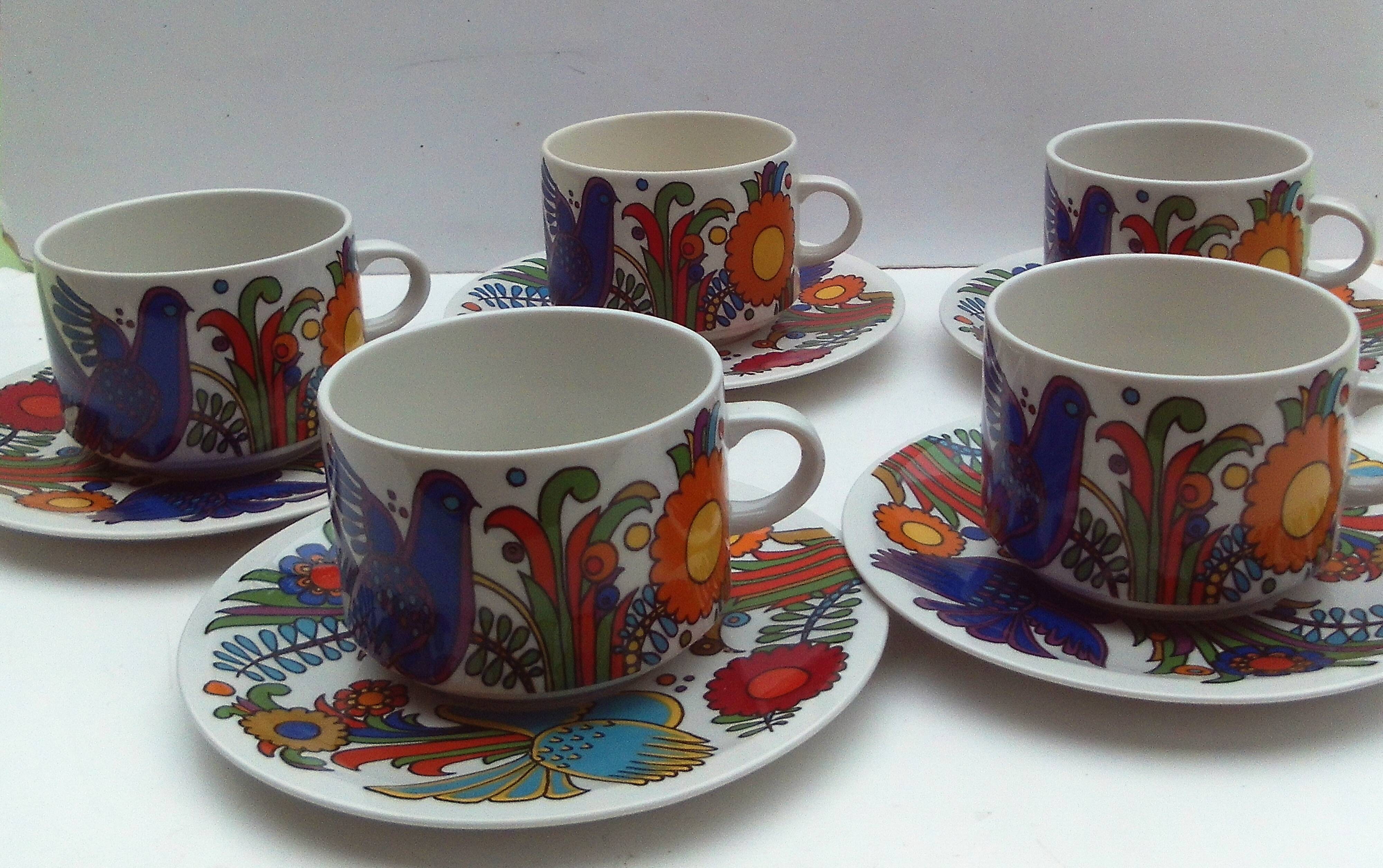 Acapulco teacup and saucer by Villeroy and Boch