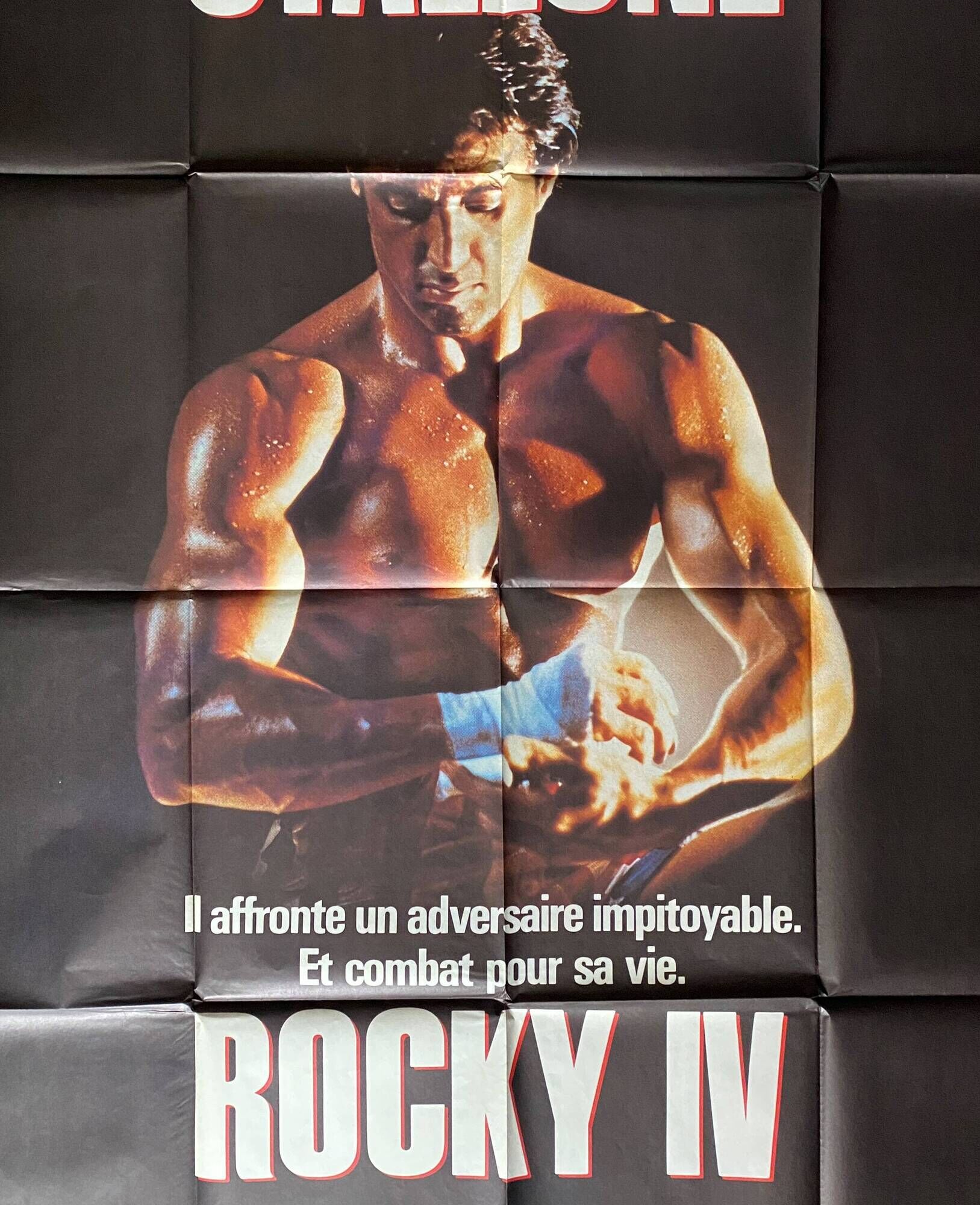Original cinema poster "Rocky IV" Sylvester Stallone 120x160cm 1985