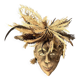 Tribal mask with feather head-decoration