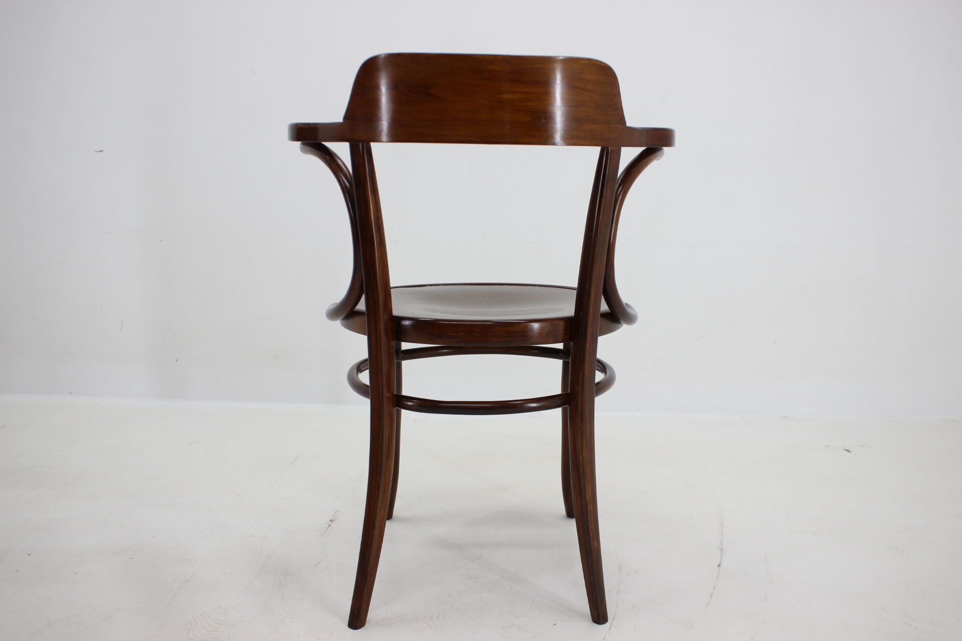 1910s office armchair J&J Kohn Nr.704 and side table,Czechoslovakia