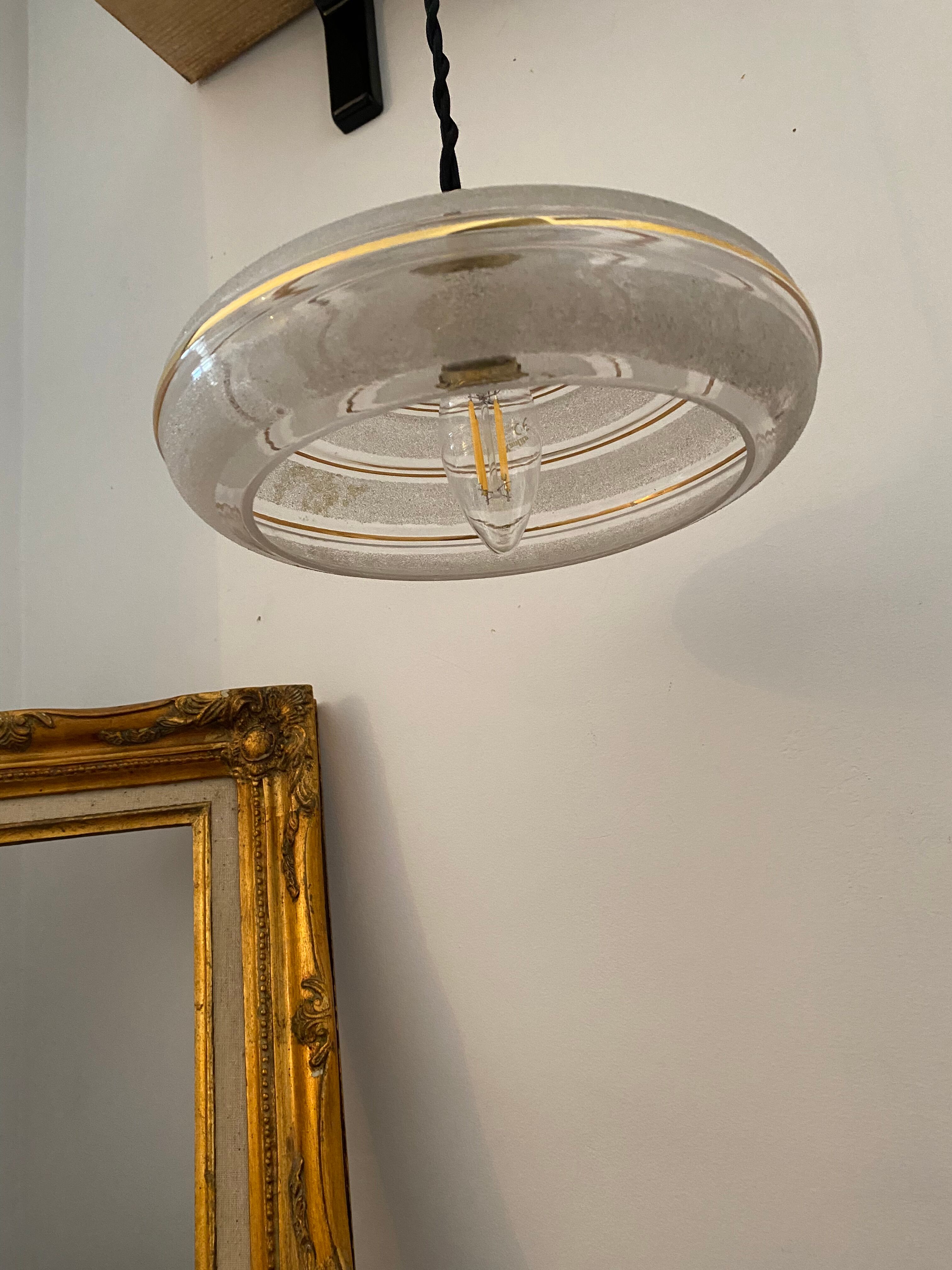 Vintage globe suspension