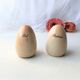 Salt shaker pepper glazed stoneware egg shape