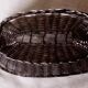 Old basket/basket in woven silver metal