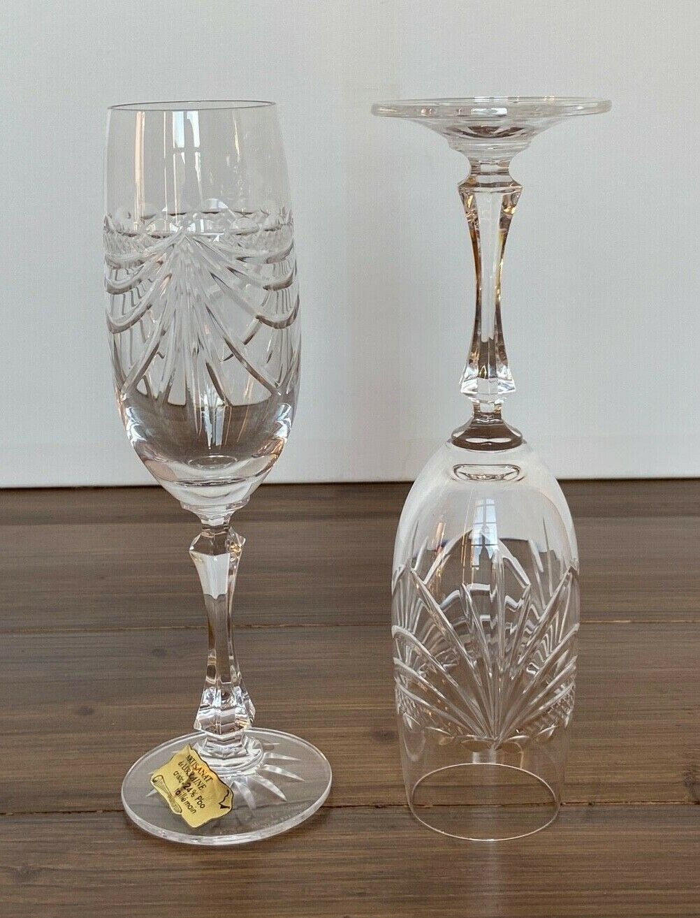 6 flutes a champagne cristal de lorraine modele gerard coffret signe