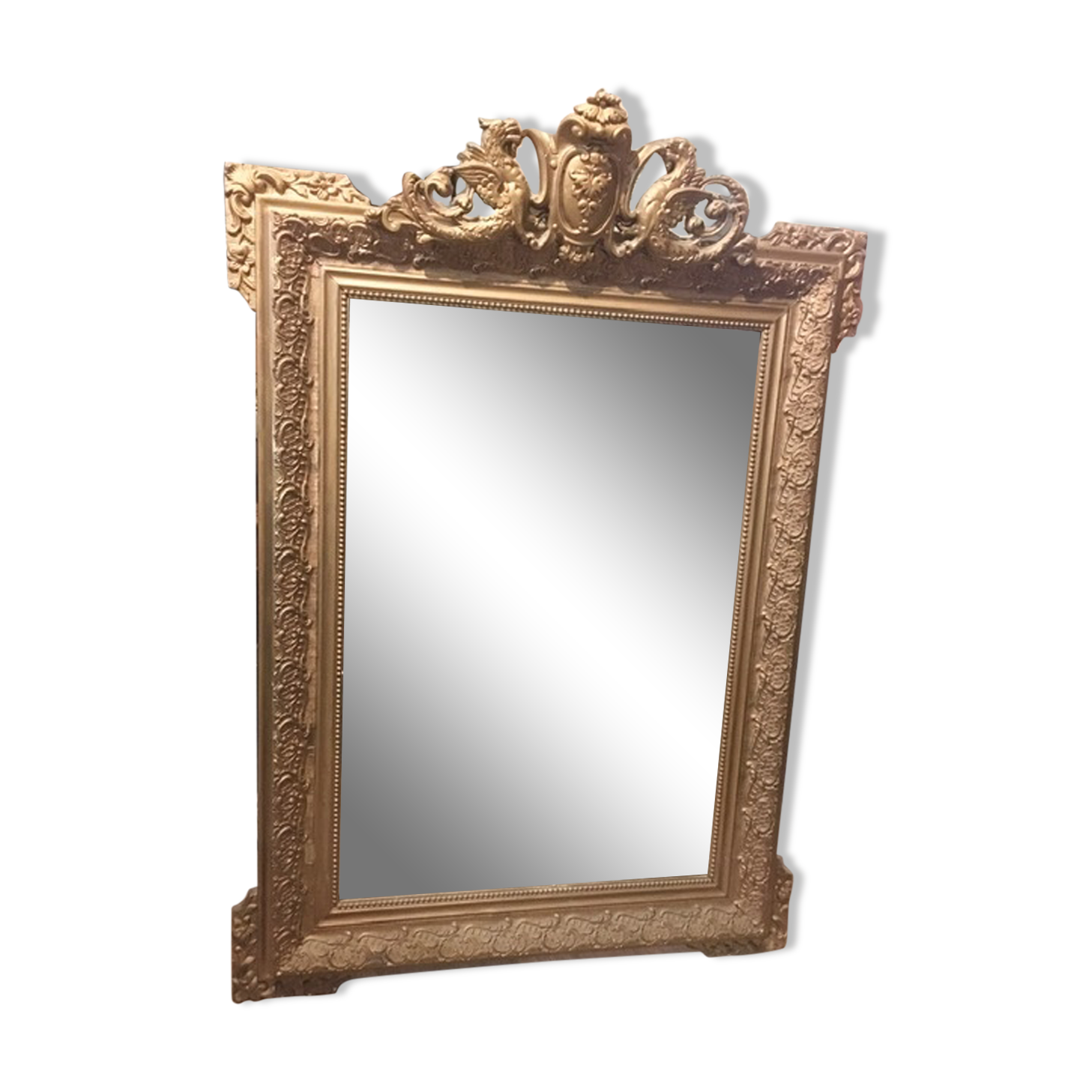 Large pedimented mirror