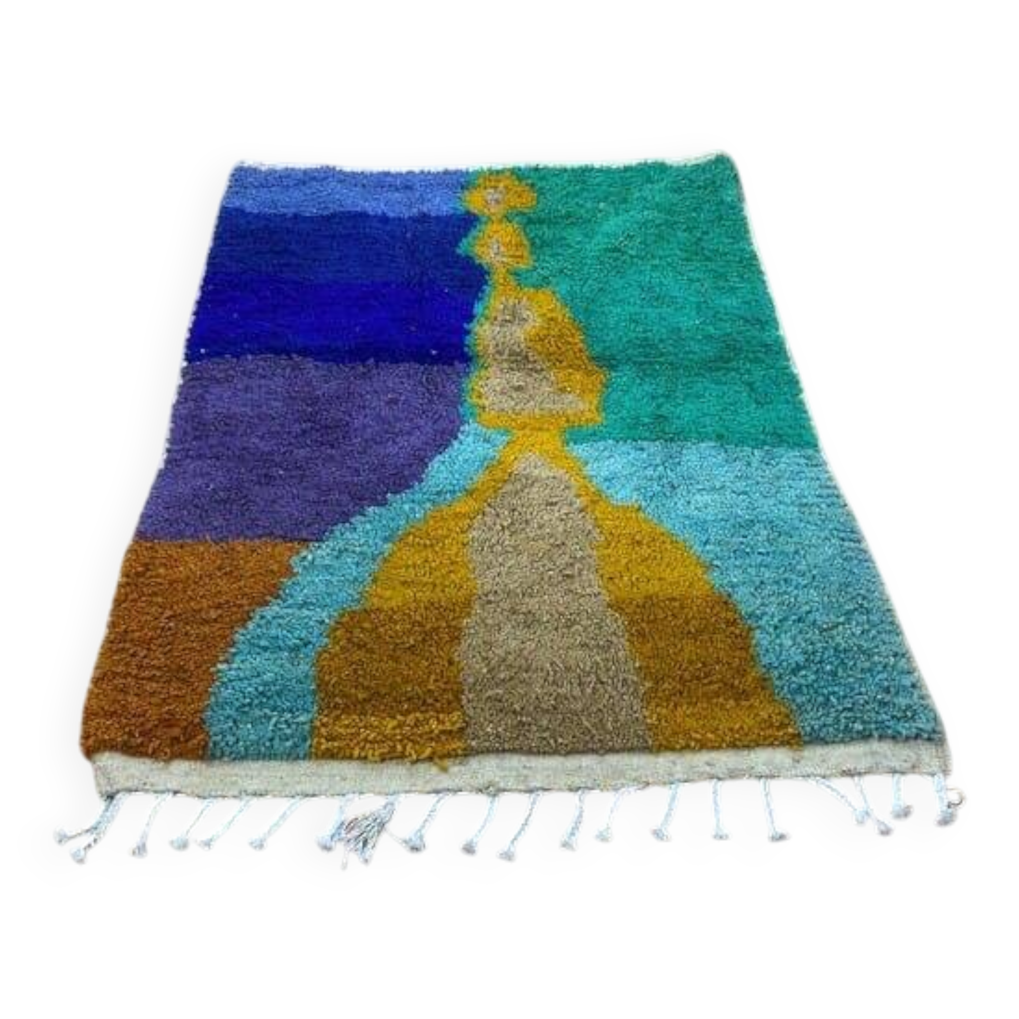 Tapis berbère coloré fait main traditionnelle taille 150 x 250 cm