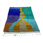 Tapis berbère coloré fait main traditionnelle taille 150 x 250 cm