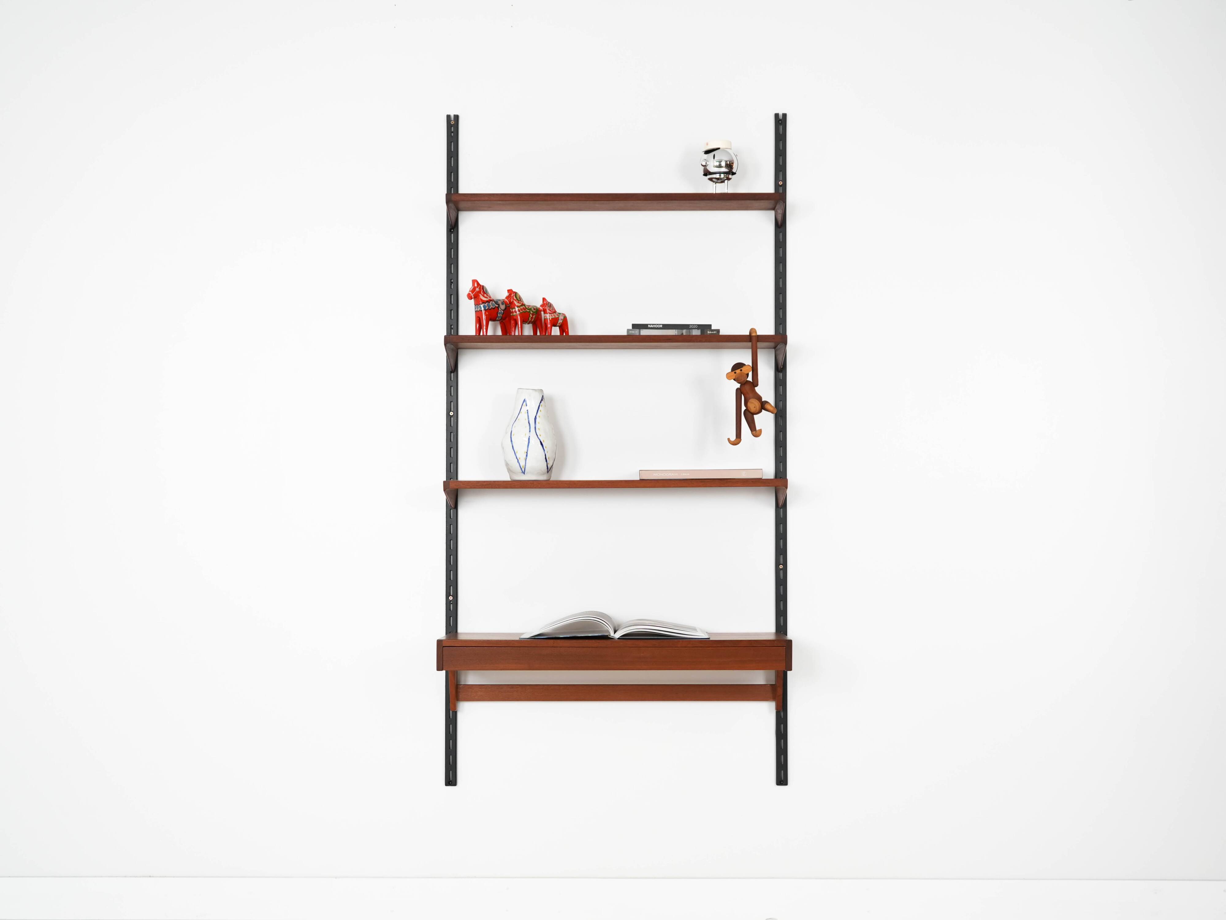 Teak modular shelving unit, Danish design, 1960s, designer: Kai Kristiansen
