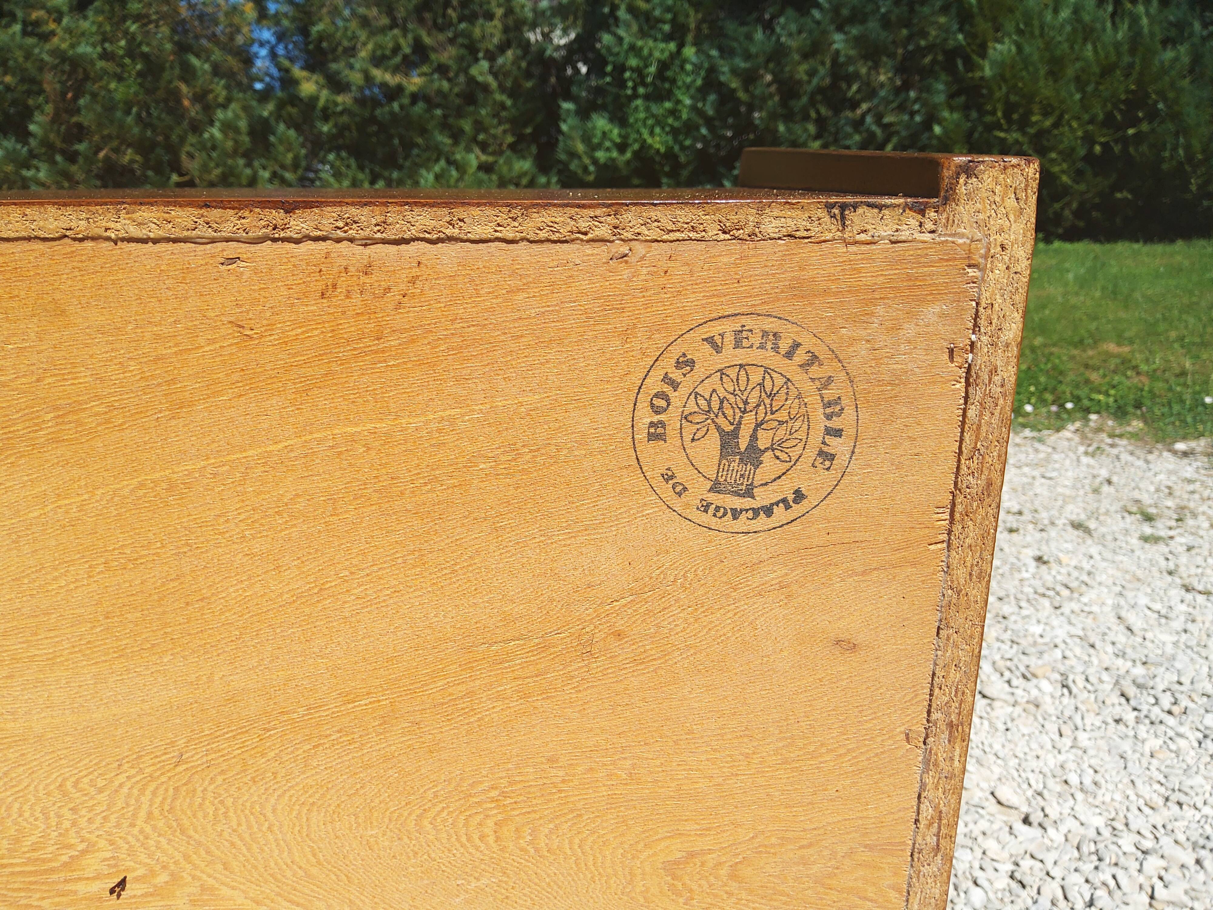 Compass feet chest of drawers
