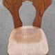 Brutalist chairs in solid oak mountain chalet decor