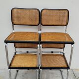 Set of 4 Marcel Breuer cesca black b32 chairs