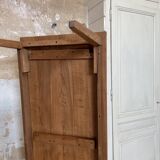 Vintage farm table with spindle legs.