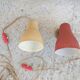 Pair of 50s casserole wall lamps